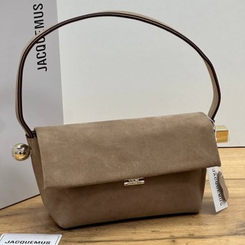 Сумка замшевая Jacquemus Le Rond Carre