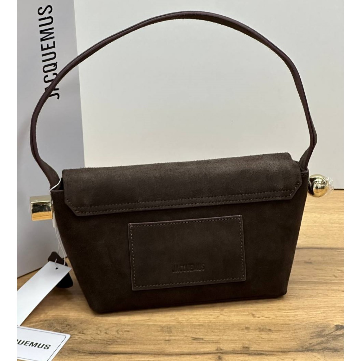 Сумка замшевая Jacquemus Le Rond Carre