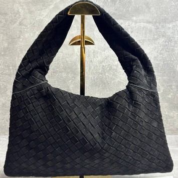 Сумка Bottega Veneta Hop large с плетением 