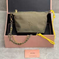 Сумка-мини из габардина Miu Miu 