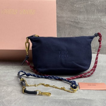 Сумка-мини из габардина Miu Miu 