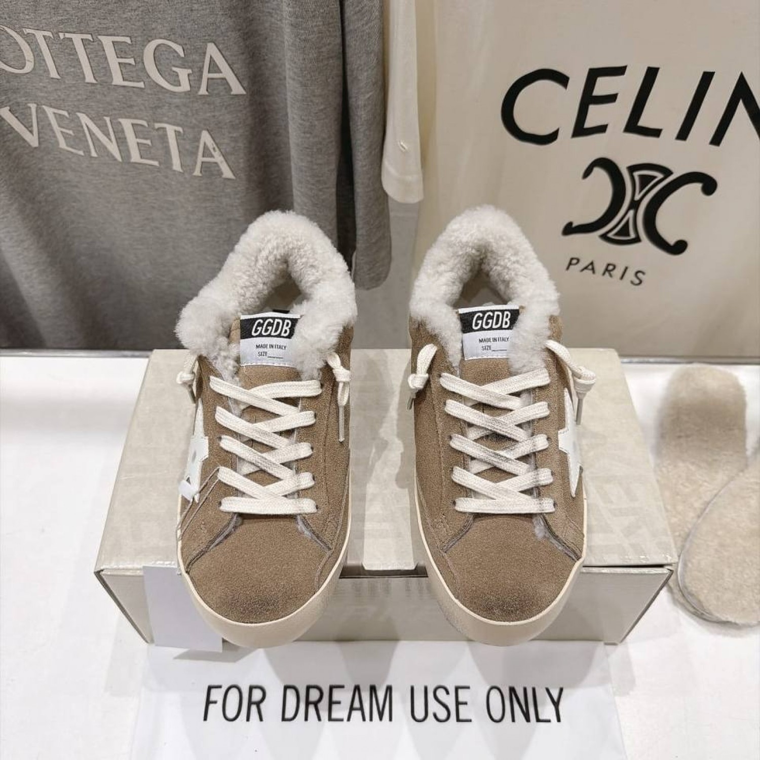 Кеды Golden Goose с мехом зимние