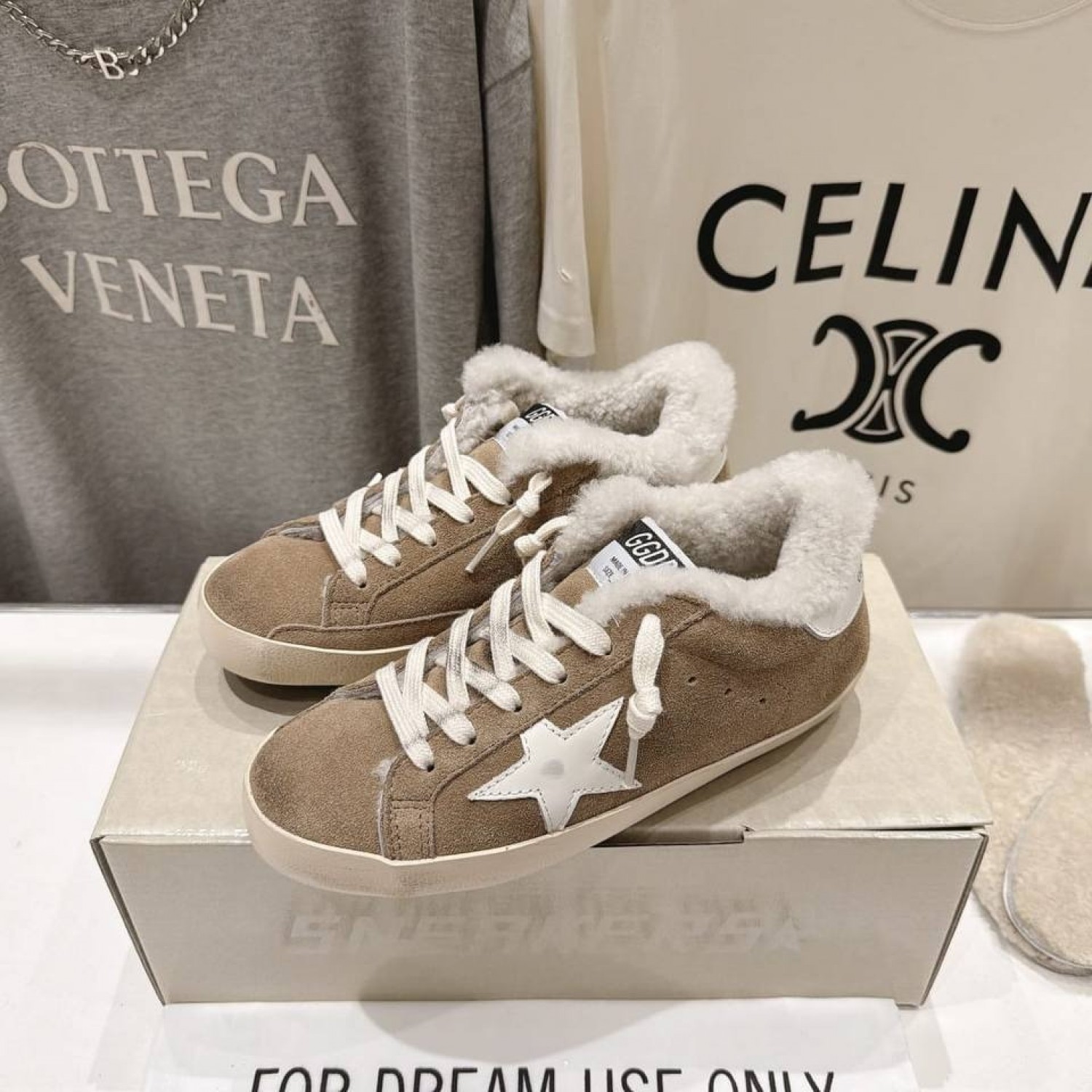 Кеды Golden Goose с мехом зимние