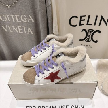 Кеды Golden Goose с мехом зимние
