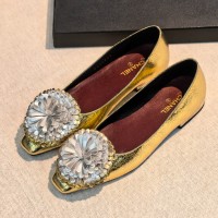 Балетки Chanel на плоской подошве
