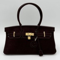 Сумка Hermes  Birkin замшевая
