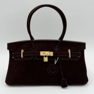 Сумка Hermes  Birkin замшевая