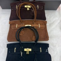 Сумка Hermes  Birkin замшевая