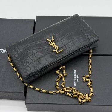 Клатч Saint Laurent KATE clutch in grain de poudre leather