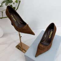Туфли-лодочки Prada с культовой пряжкой PREMIUM качества
