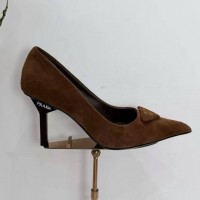 Туфли-лодочки Prada с культовой пряжкой PREMIUM качества