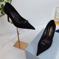 Туфли-лодочки Prada с культовой пряжкой PREMIUM качества