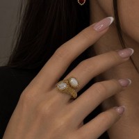 Кольцо Boucheron Toi et Moi Serpent Bohème с мотивом S