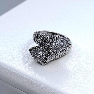 Кольцо Boucheron Toi et Moi Serpent Bohème с мотивом S
