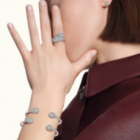 Кольцо Boucheron Toi et Moi Serpent Bohème с мотивом S