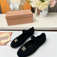 Балетки Miu Miu  Ruches nappa leather