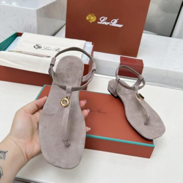 Сандалии Loro Piana замшевые