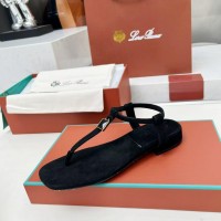 Сандалии Loro Piana замшевые