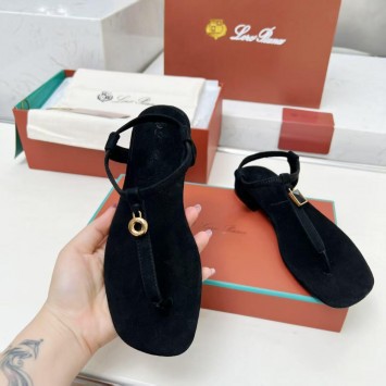 Сандалии Loro Piana замшевые