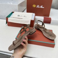 Сандалии Loro Piana замшевые