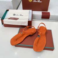 Сандалии Loro Piana замшевые