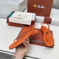 Сандалии Loro Piana замшевые