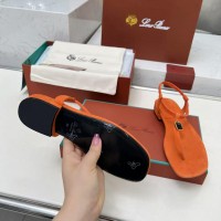 Сандалии Loro Piana замшевые