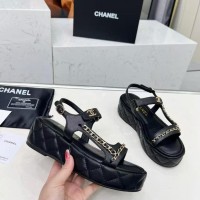 Сандалии Chanel на платформе