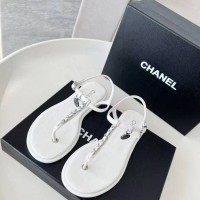 Сандалии Chanel кожаные