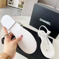 Сандалии Chanel кожаные
