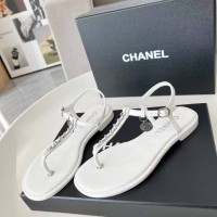 Сандалии Chanel кожаные