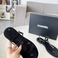 Сандалии Chanel кожаные