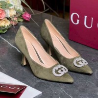 Туфли  Gucci crystal Interlocking G