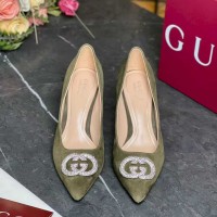 Туфли  Gucci crystal Interlocking G