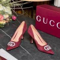 Туфли  Gucci crystal Interlocking G