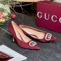 Туфли  Gucci crystal Interlocking G