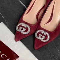 Туфли  Gucci crystal Interlocking G