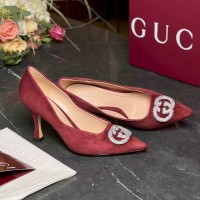 Туфли  Gucci crystal Interlocking G