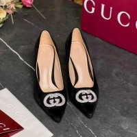 Туфли  Gucci crystal Interlocking G