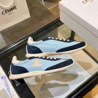 Кроссовки Celine RACER  из нейлона, замши и кожи