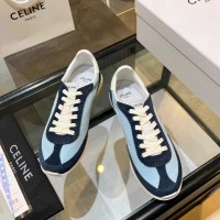 Кроссовки Celine RACER  из нейлона, замши и кожи