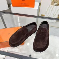 Лоферы Hermes из замши