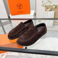 Лоферы Hermes из замши