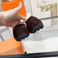 Лоферы Hermes из замши