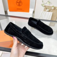 Лоферы Hermes из замши