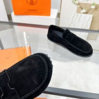 Лоферы Hermes из замши