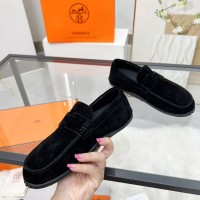 Лоферы Hermes из замши