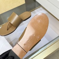 Шлепанцы The Row кожаные