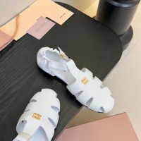 Сандалии Miu Miu на плоской подошве