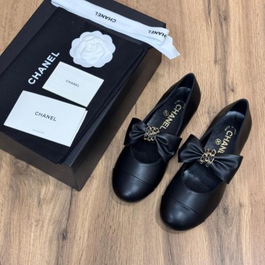 Балетки Chanel с кожаными бантами